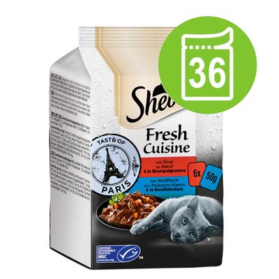 Sparpaket Sheba Fresh Cuisine Taste of Paris (MSC) 36 x 50 g