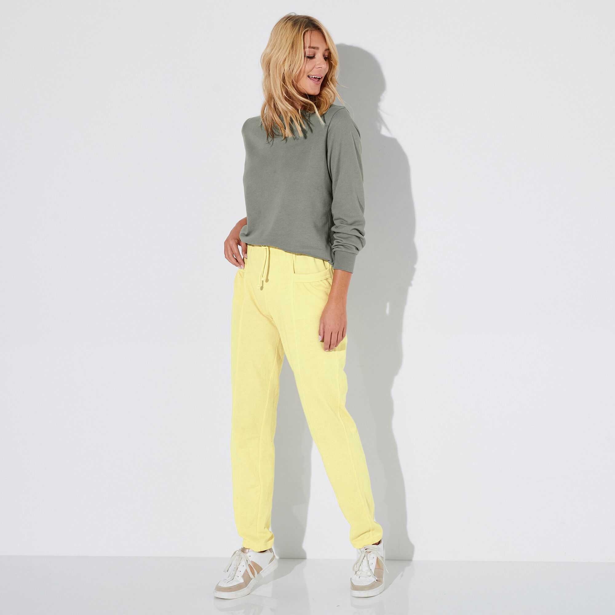 Pantalon jogging, molleton gratté