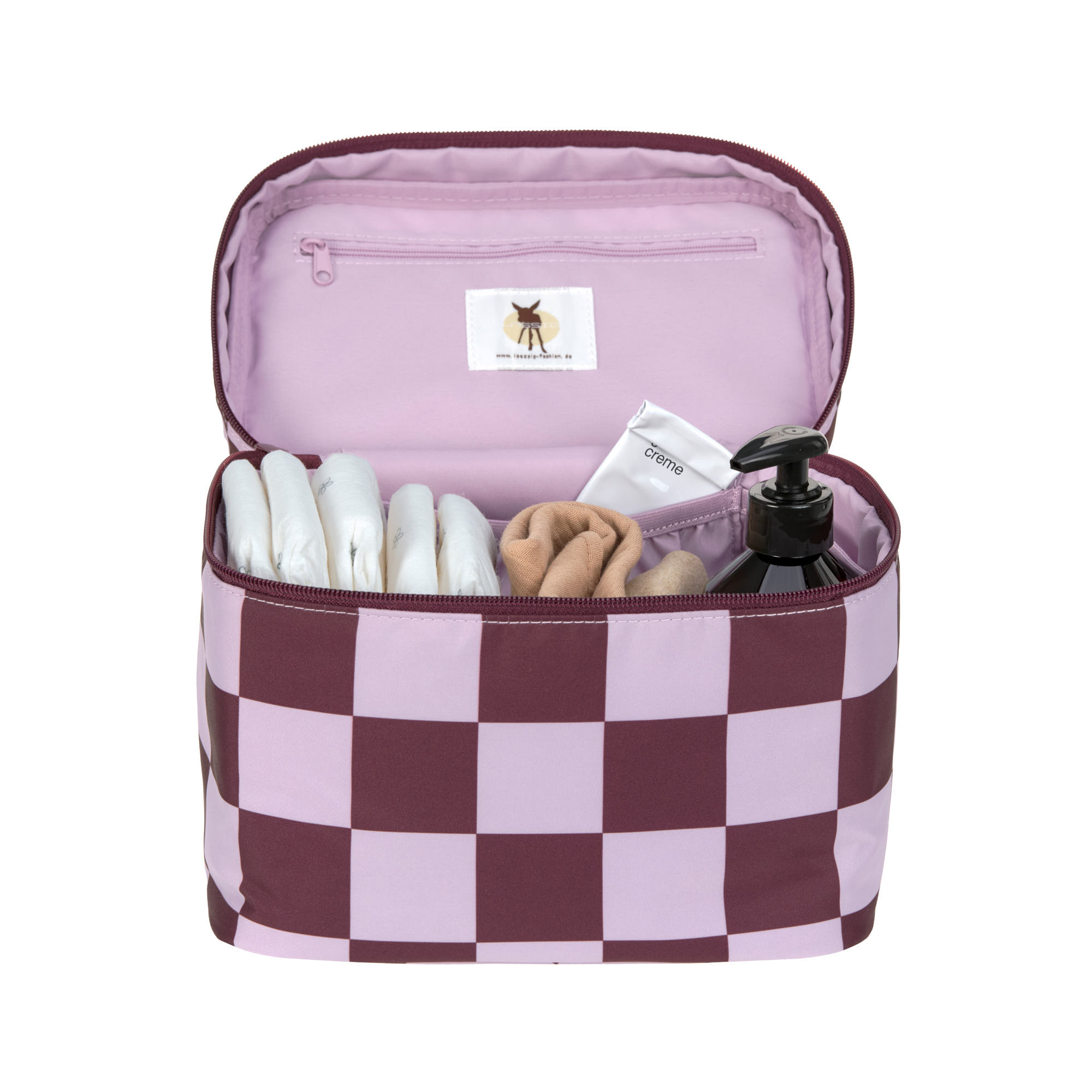 Wickeltisch Organizer, Tiefrot Lavendel