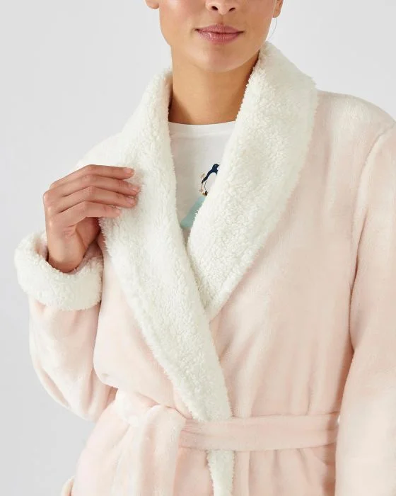 Robe de chambre courte maille moelleuse Thermolactyl