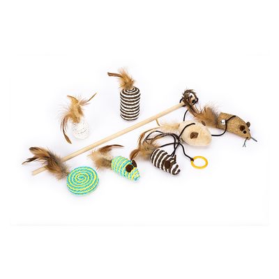 TIAKI Katzenspielzeug-Set Madagascar