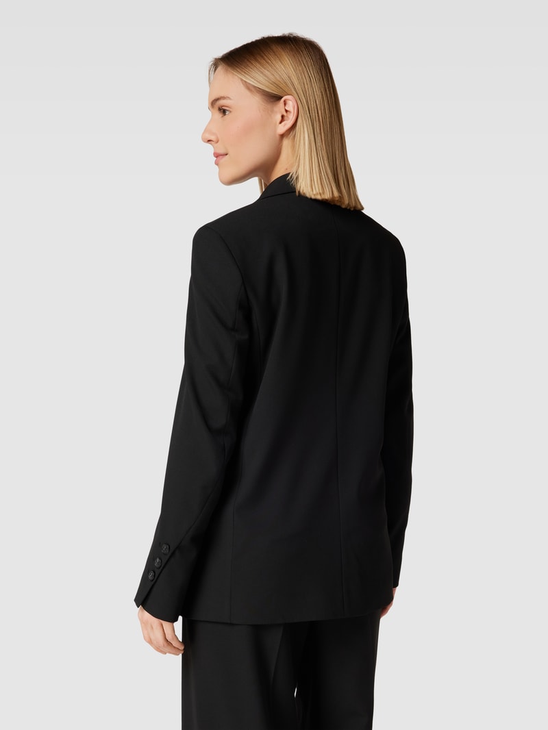 Blazer mit Knopfleiste in schwarz