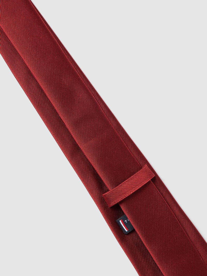 Krawatte aus Seide (7 cm) Modell 'RIB SOLID' in rot
