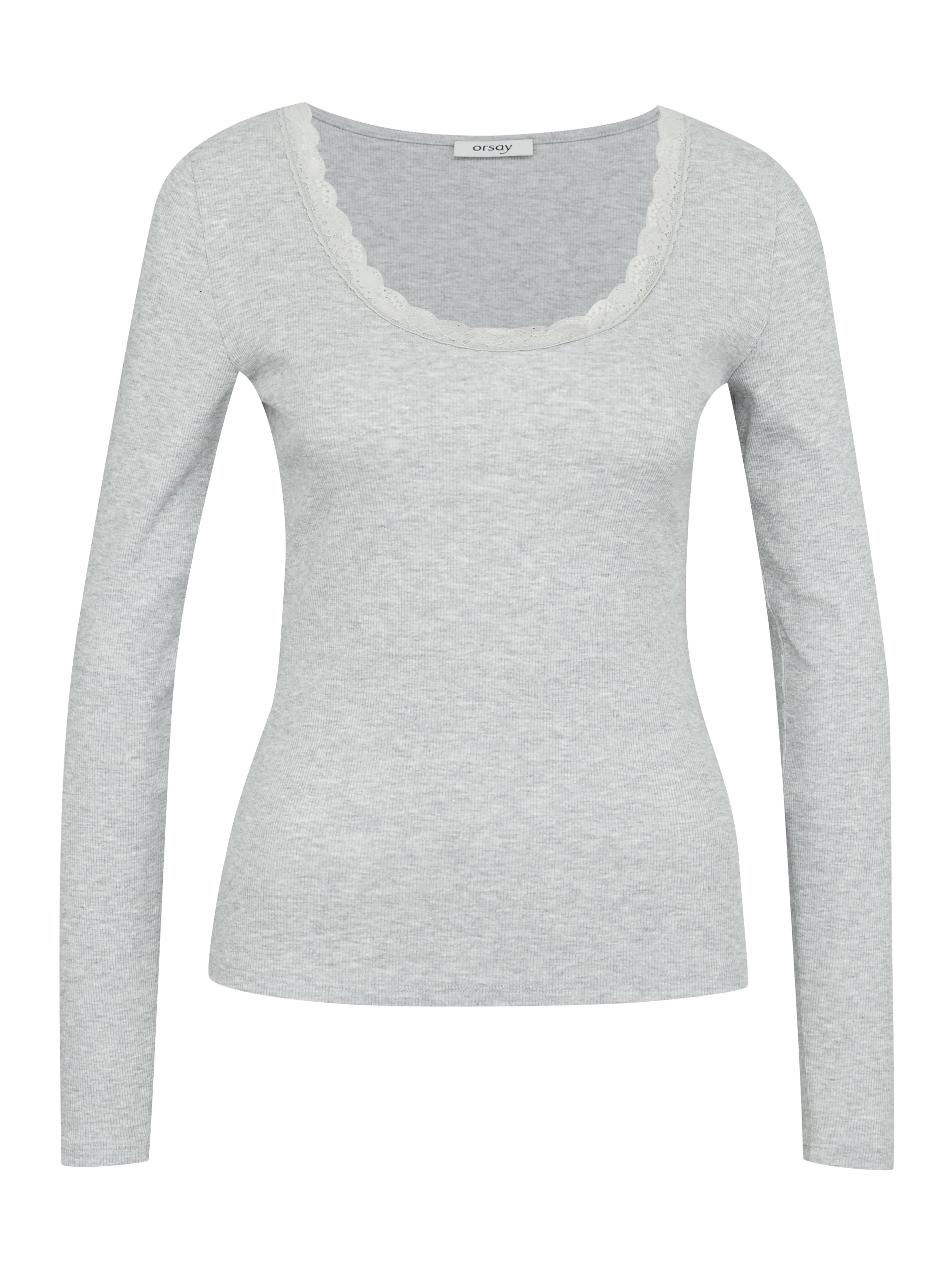 Cremefarbenes Damen-Langarm T-Shirt ORSAY