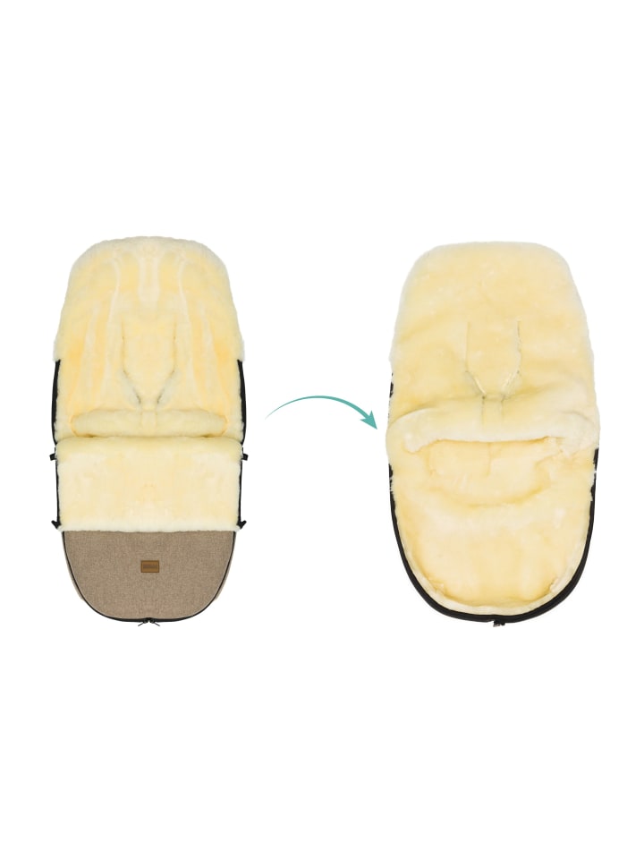 fillikid Echtfell-Winterfußsack Makalu Wool Exklusiv in Braun günstig kaufen onesize