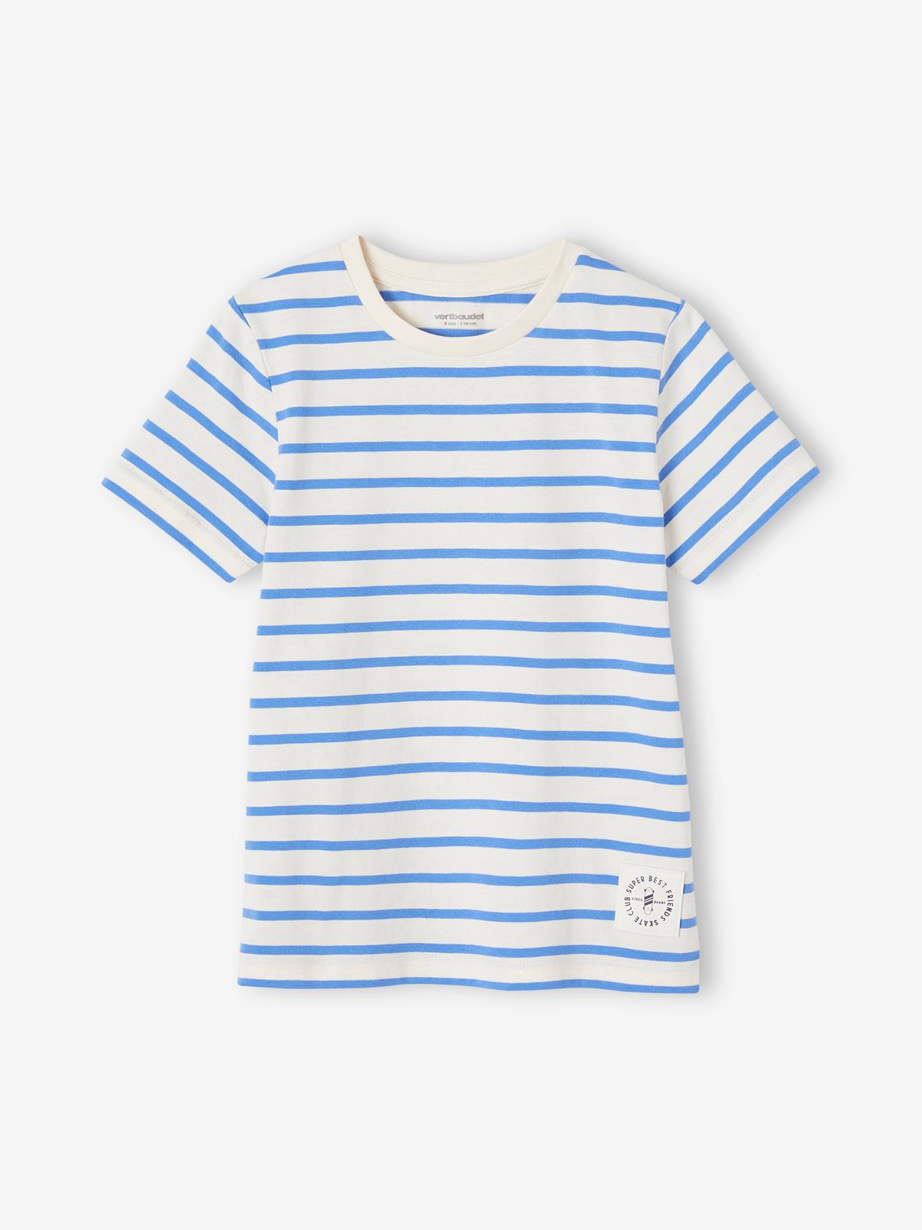Vertbaudet Jungen T-Shirt mit Streifen Oeko-Tex - gelb gestreift