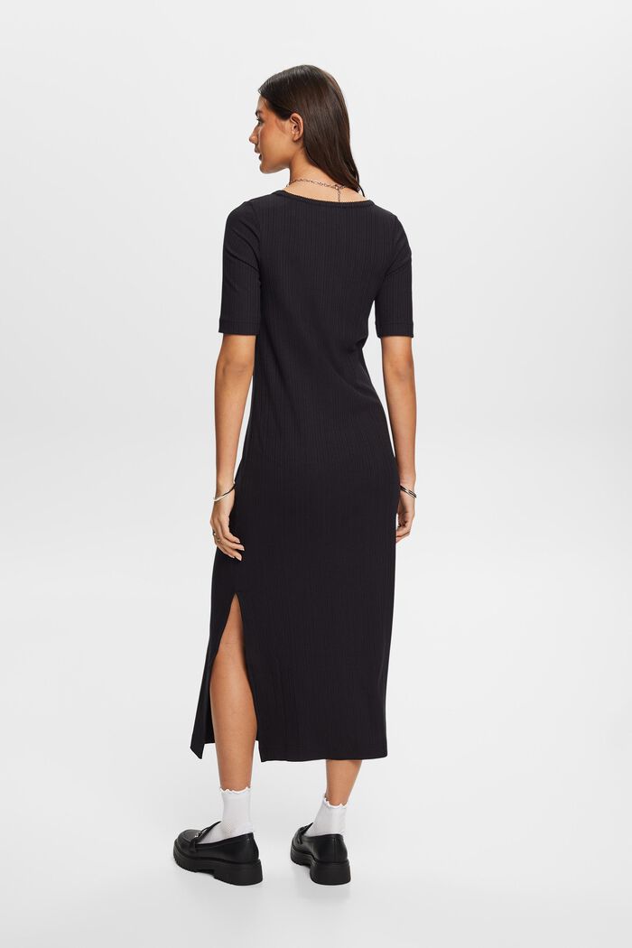 Midikleid aus Rippstrick