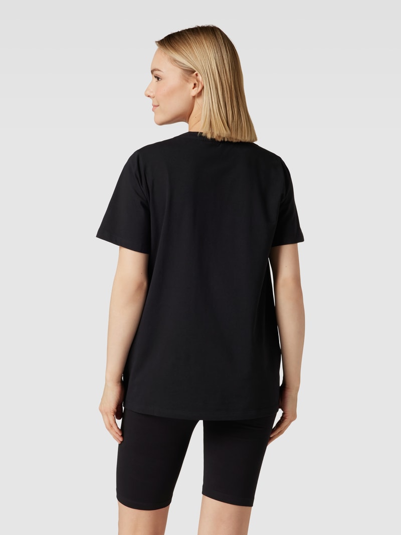 Umstands-Pyjama mit Rundhalsausschnitt Modell 'SALLI' in schwarz