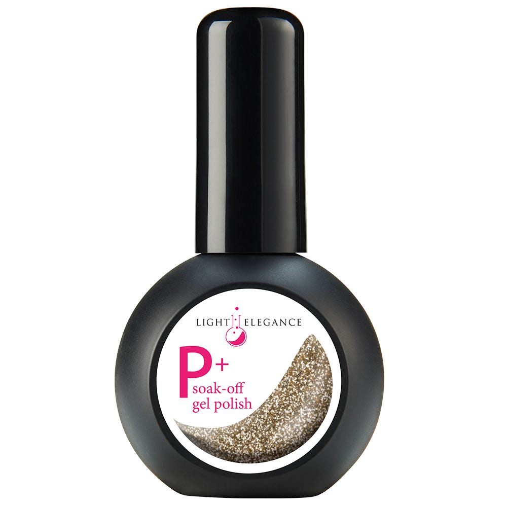 Light Elegance P+ Glitterlacke Gold 15 ml