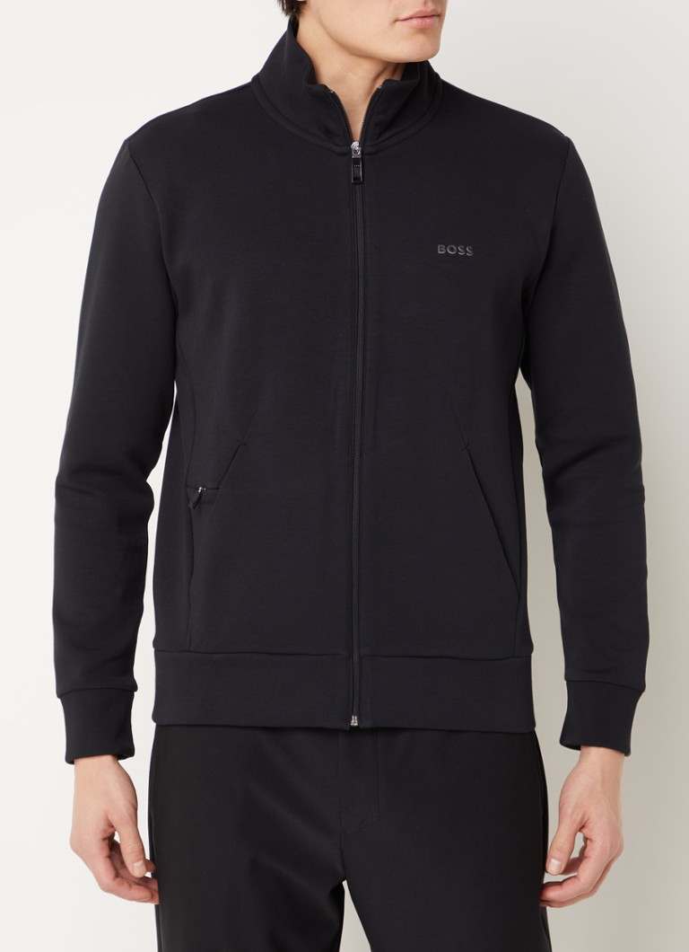 Mikina HUGO BOSS Skaz s bočnými vreckami a logom