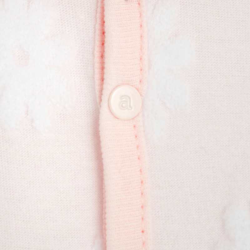Pyjama bébé fille en velours effet dévoré rose Absorba