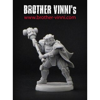 Heroic power-armour with hammer (28 mm)