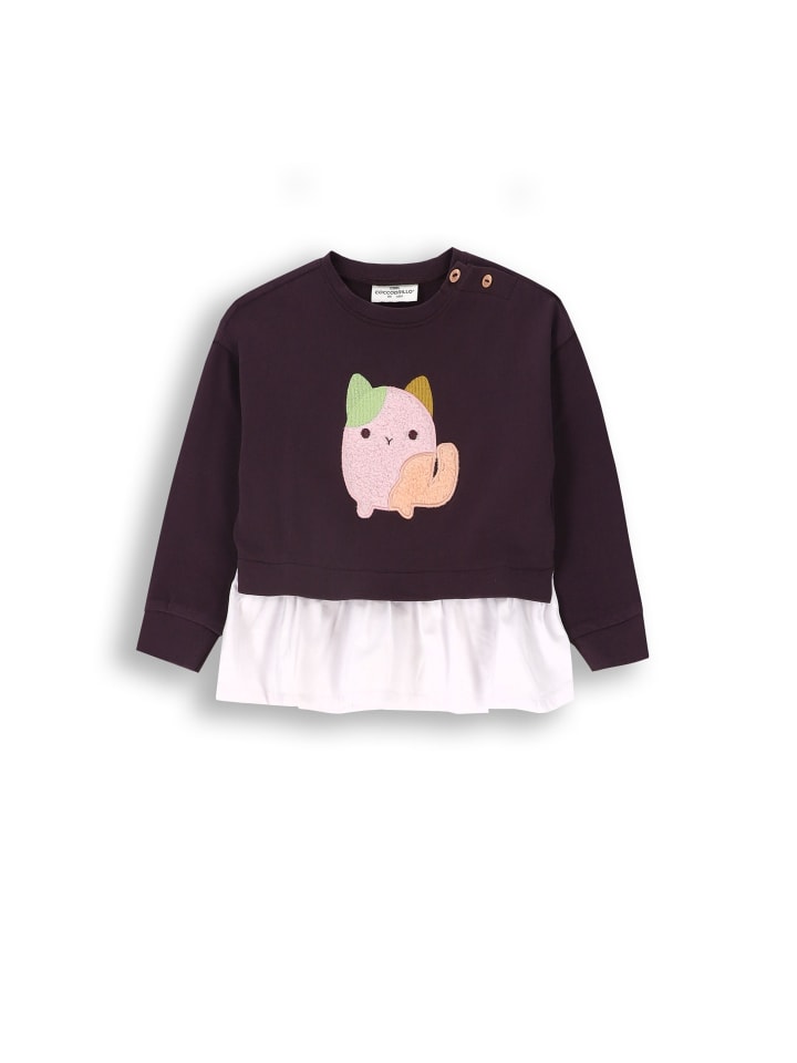 Coccodrillo T-Shirt mit langen Ärmeln in violett günstig kaufen