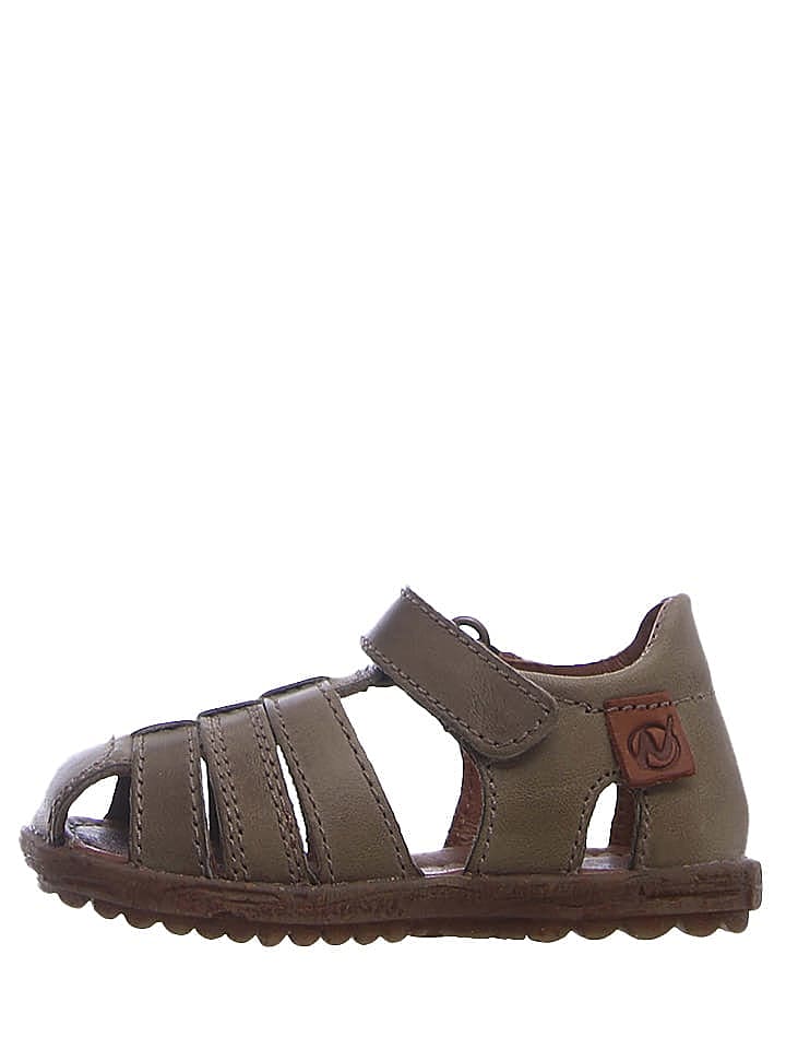 Naturino Leder-Halbsandalen in Khaki günstig kaufen 31