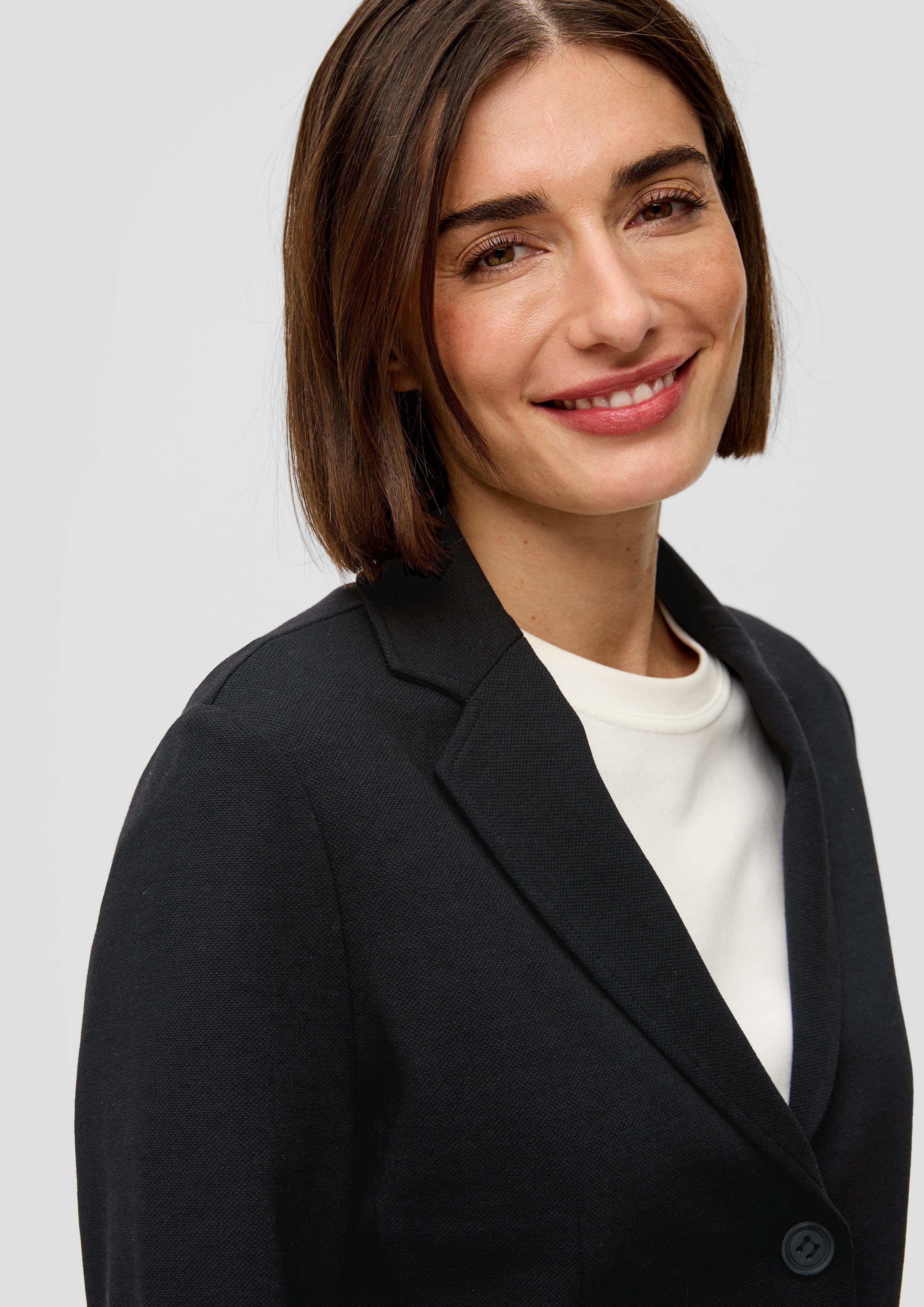 Blazer aus strukturiertem Jersey  2140914-9999