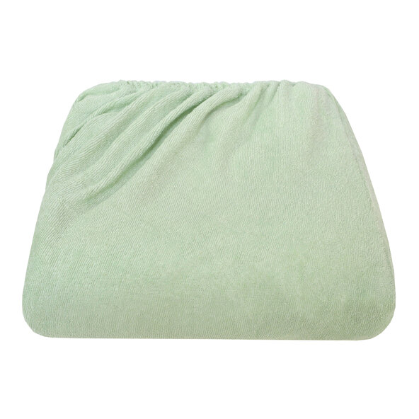 Supersoft Frottee-Stretch-Spannbetttuch, 90-100 x 200 cm, grün
