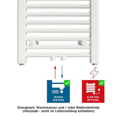 Aquabad® Badheizkörper VIRGO Handtuch Heizkörper Mittelanschluss 50mm, 50x100cm, 352W