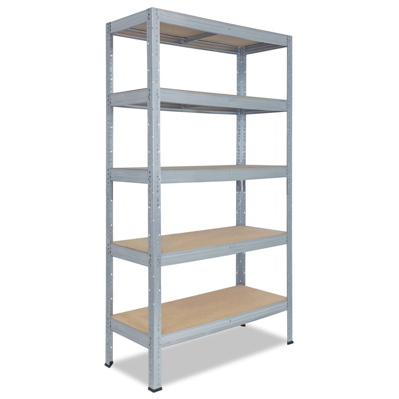 Shelfplaza PRO 230x100x60cm Schwerlastregal in verzinkt mit 5 Böden