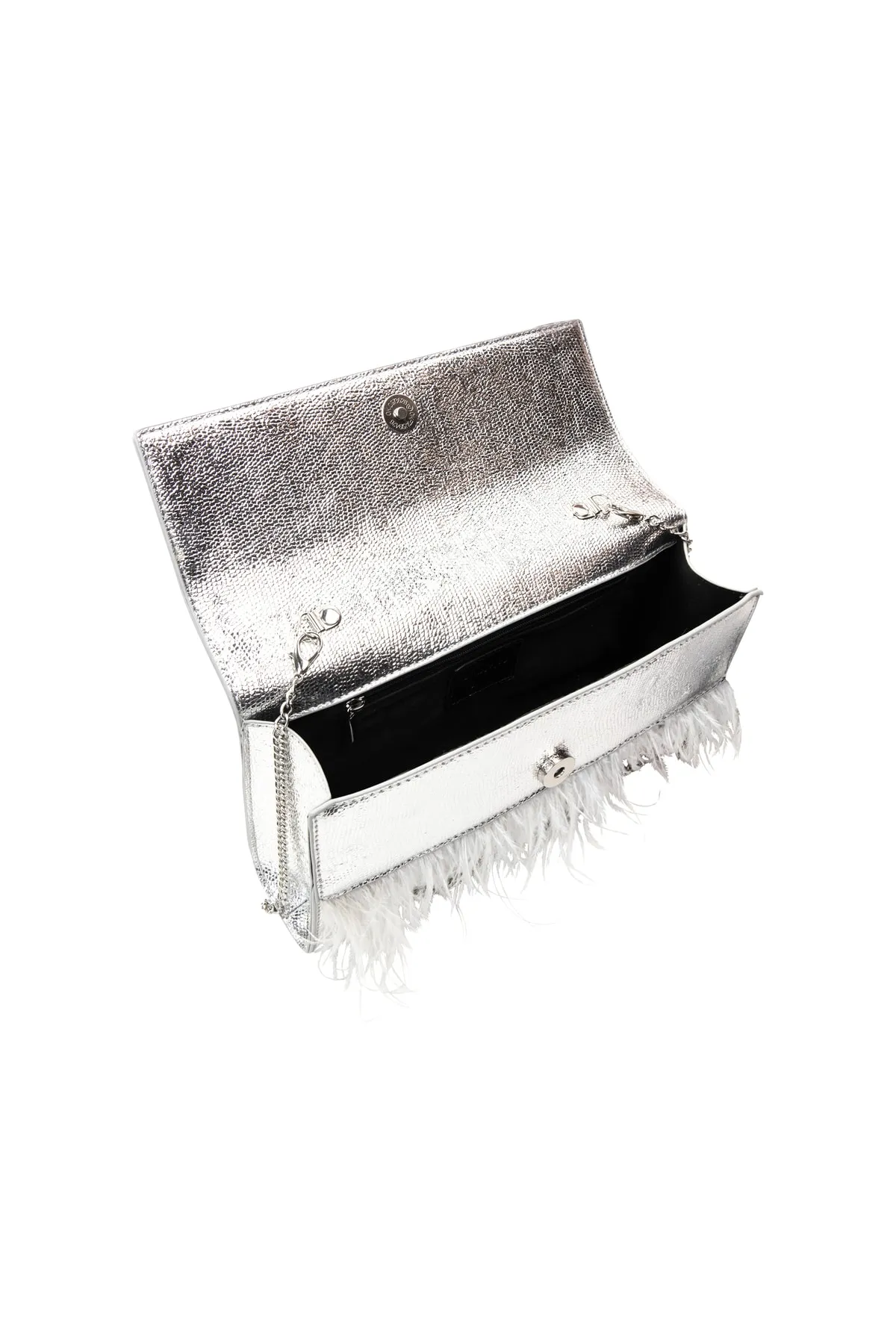 Faina  Clutch - Silberfarben - Unifarben