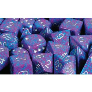 Silver Tetra 7-Würfel Set (gesprenkelt)