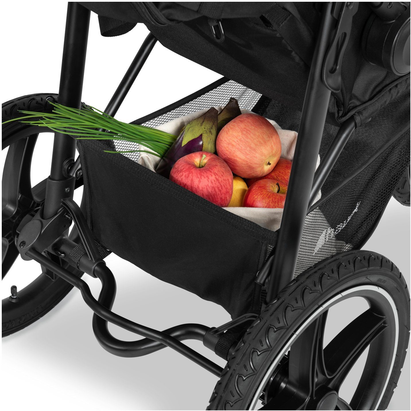 Hauck Dreirad-Kinderwagen Runner 2 Mickey Mouse olive, Kinderwagen, Jogger mit schwenk- und feststellbarem Vorderrad