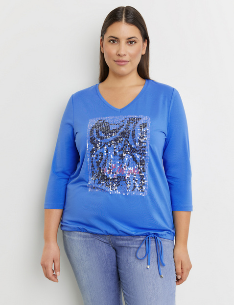 3/4 Arm Shirt mit Pailletten