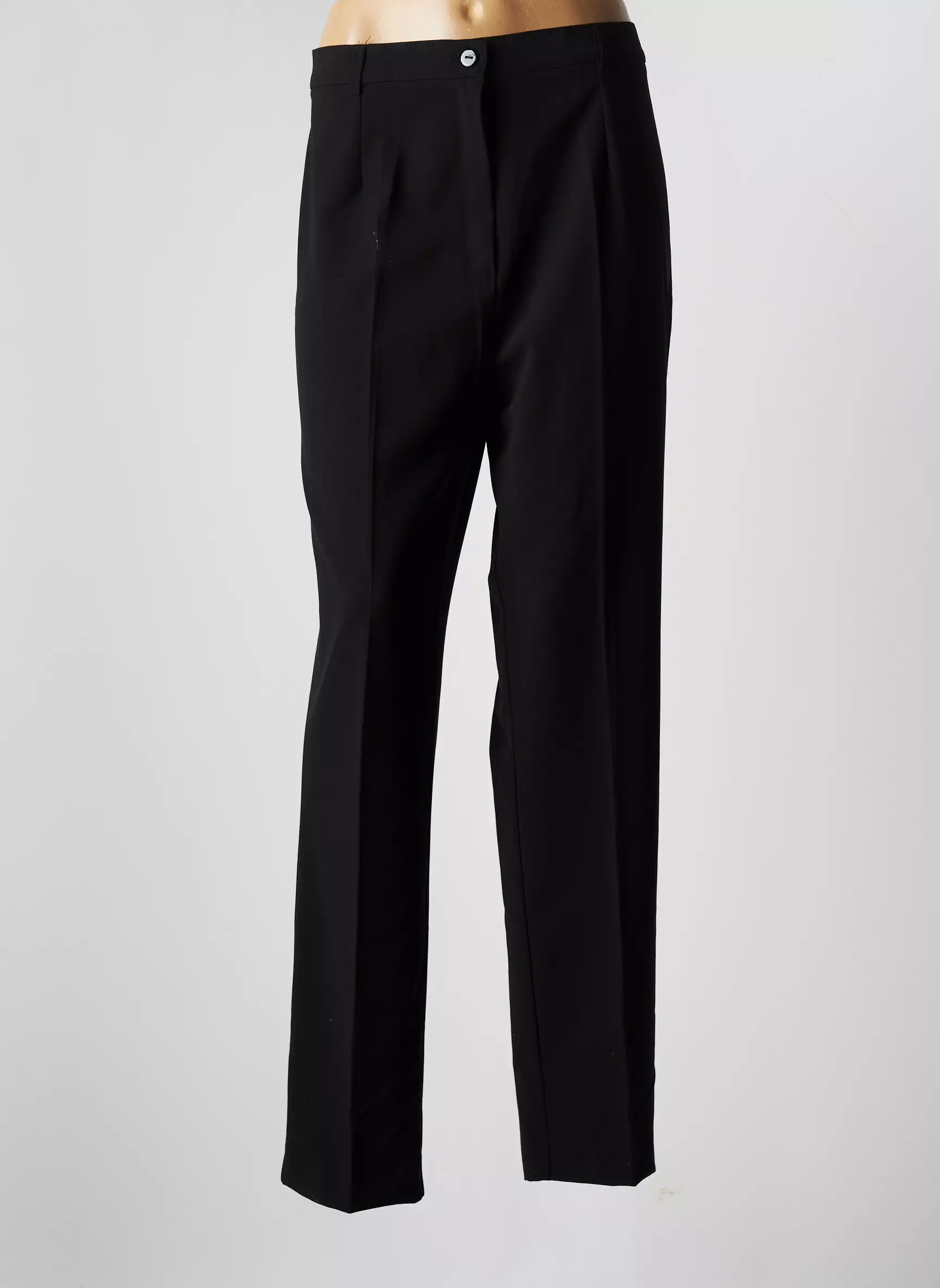 Mode De Paris Pantalons Droits Femme couleur noir