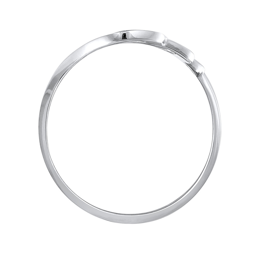 Nenalina Nenalina Bague Femmes déclaration basique vague géo en argent sterling 925 Bague