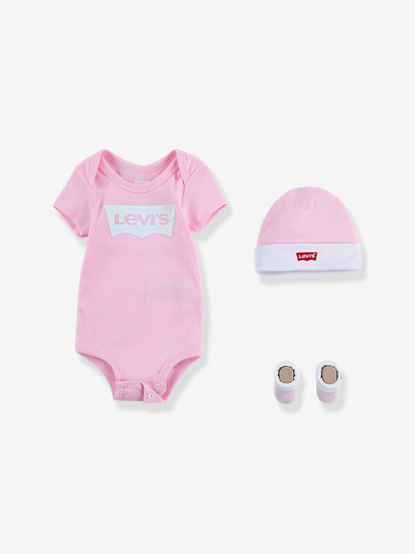 Ensemble 3 pièces bébé Batwin de Levi's® blanc