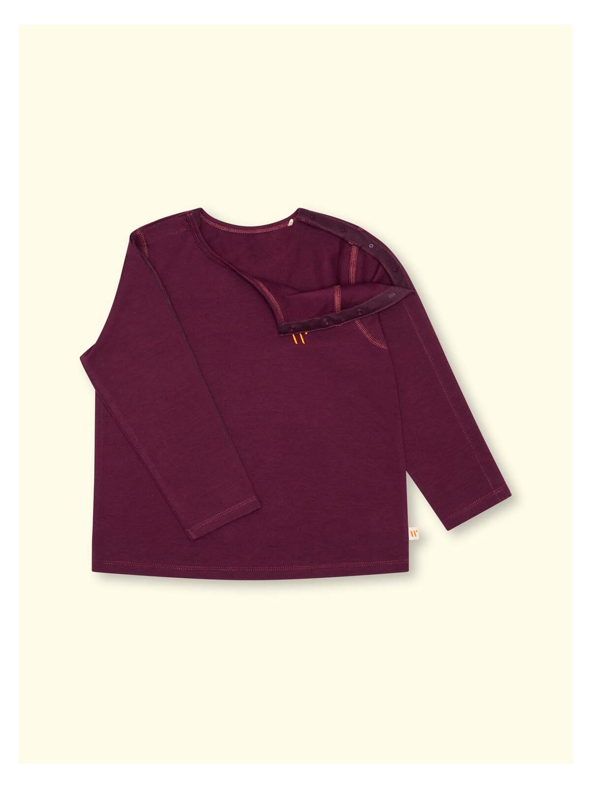 Wombly Karl Langarmshirt aubergine