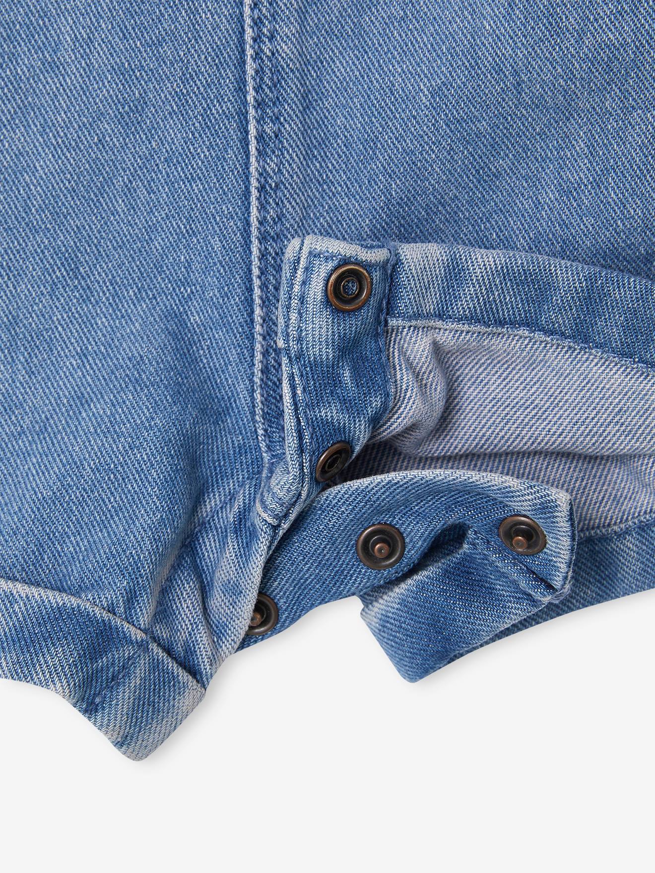 Vertbaudet Baby-Set: Latzshorts & Poloshirt - pfirsich