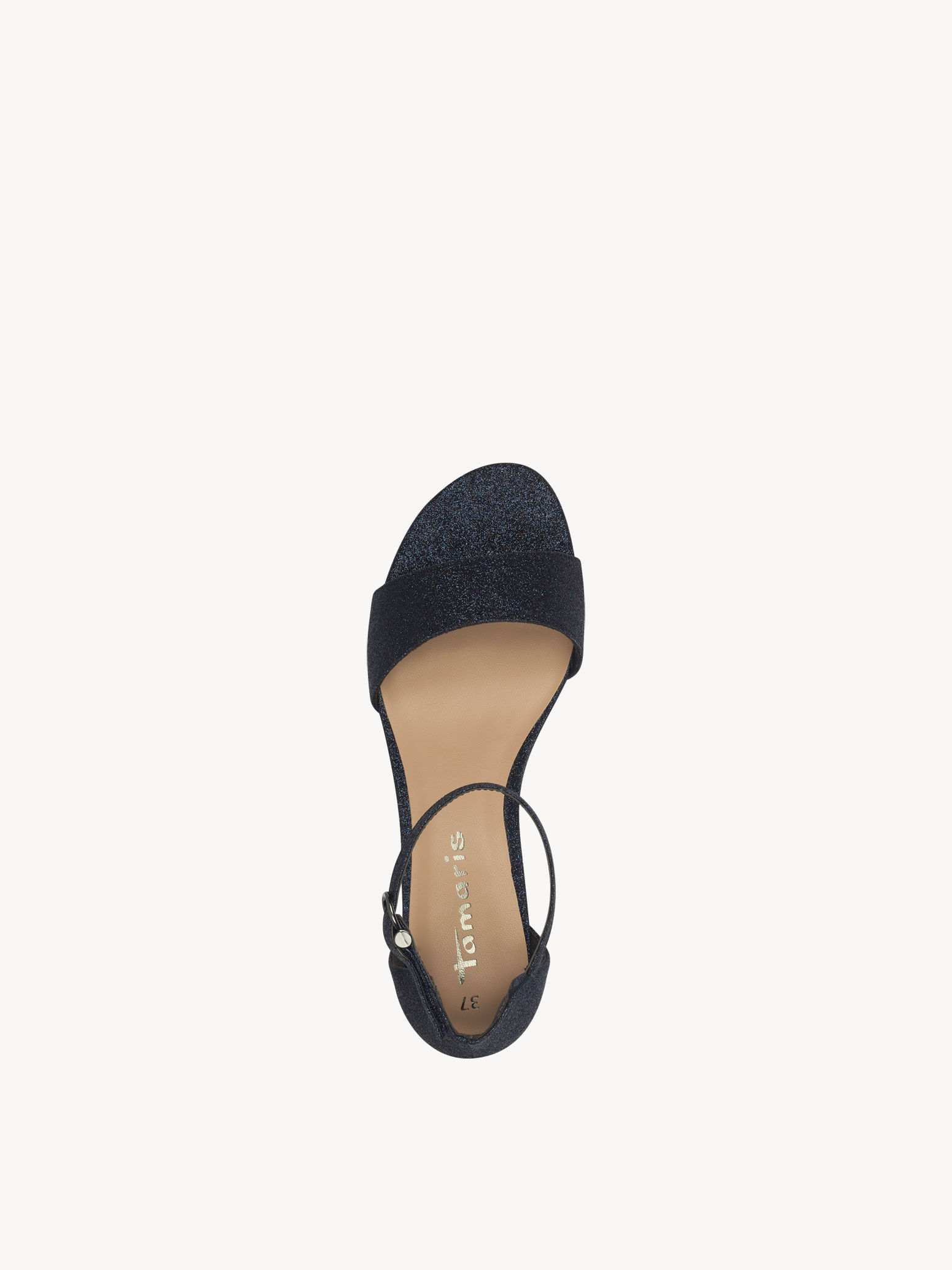 Sandale à talon - bleu