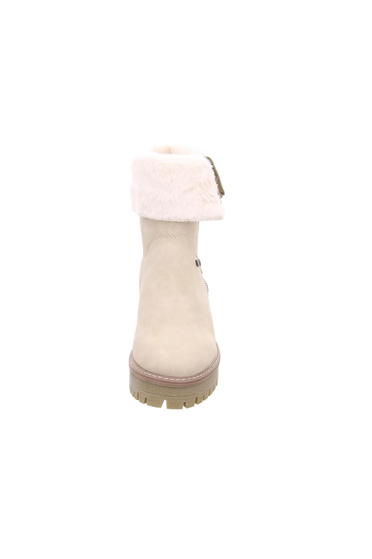 Rieker  Stiefelette - Beige - Flacher Absatz