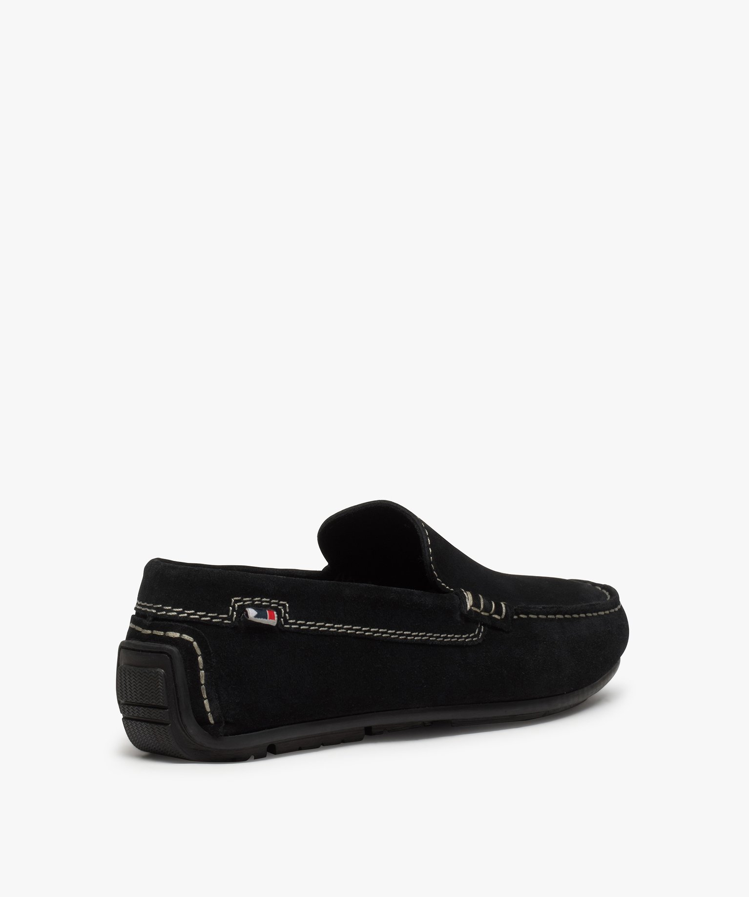 Mocassins homme unis dessus et intérieur cuir marine | GEMO