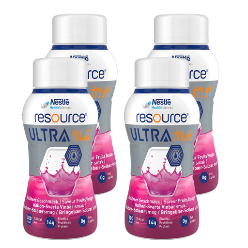 RESOURCE Ultra Fruit Waldbeere flüssig  4X200 ml  Flüssigkeit