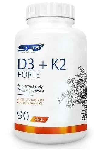 SFD D3 + K2 Forte, dodatak prehrani s vitaminima D i K, tablete