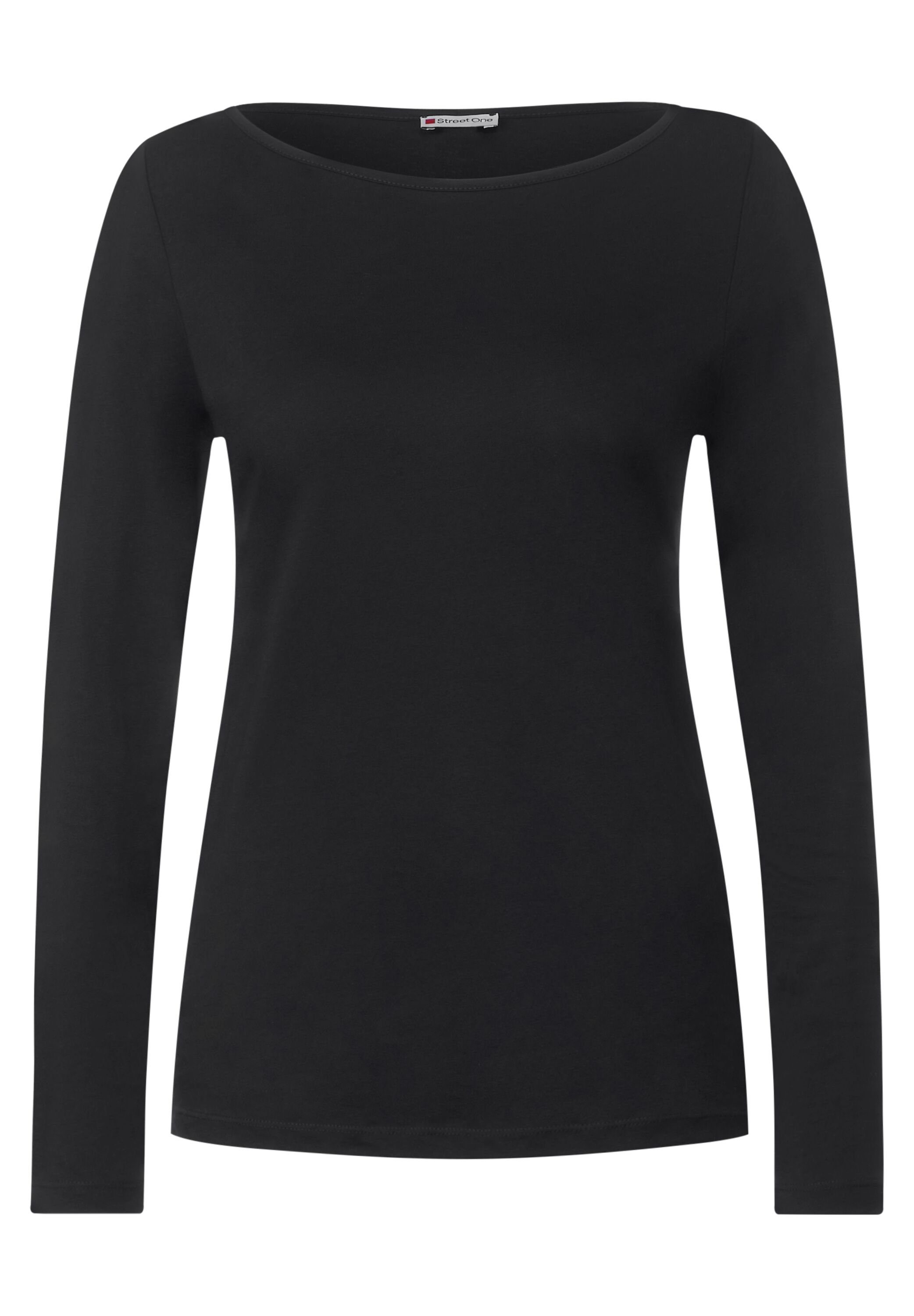 STREET ONE Langarmshirt mit U-Boot-Ausschnitt