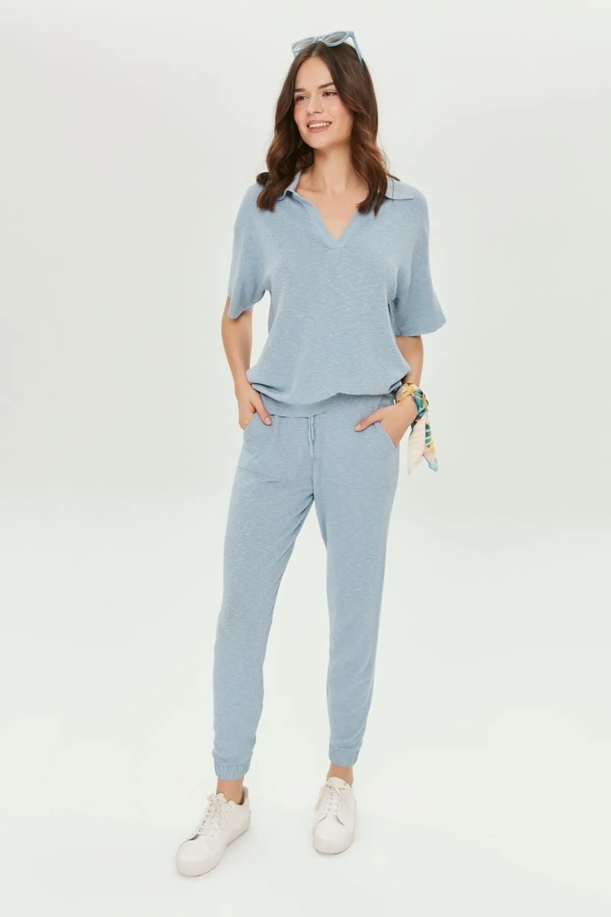 JOIN US  Basic-Strick-Jogginghose mit Taschendetail