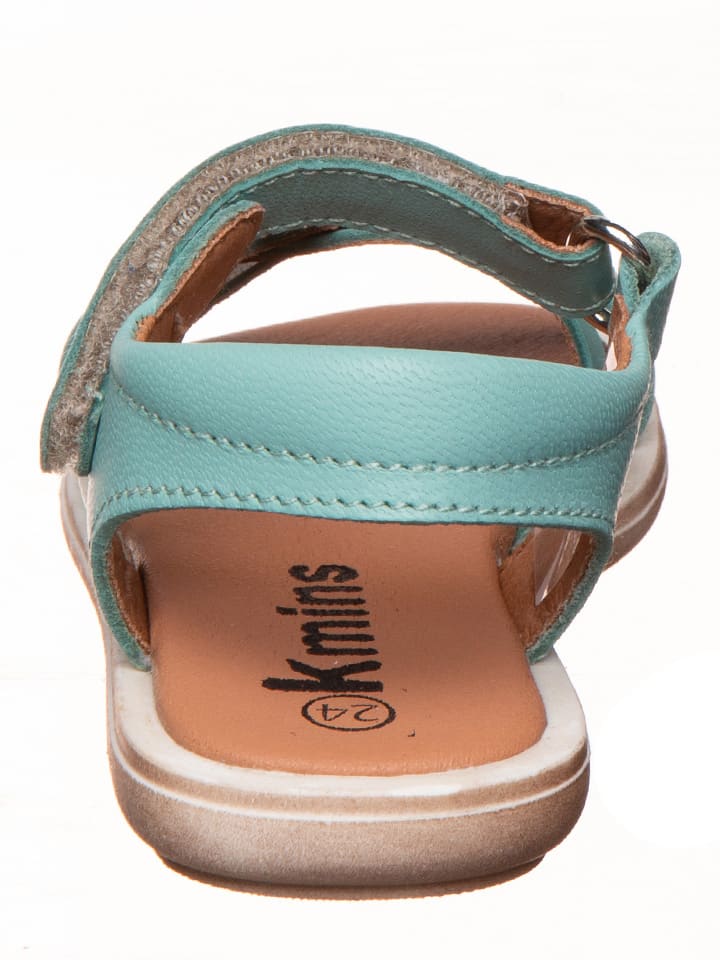kmins Leder-Sandalen in Türkis günstig kaufen
