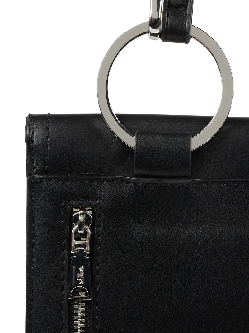 Handytasche in Leder-Optik in schwarz