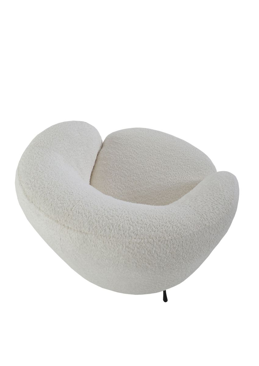 Sessel New Spirit Bouclé Weiß