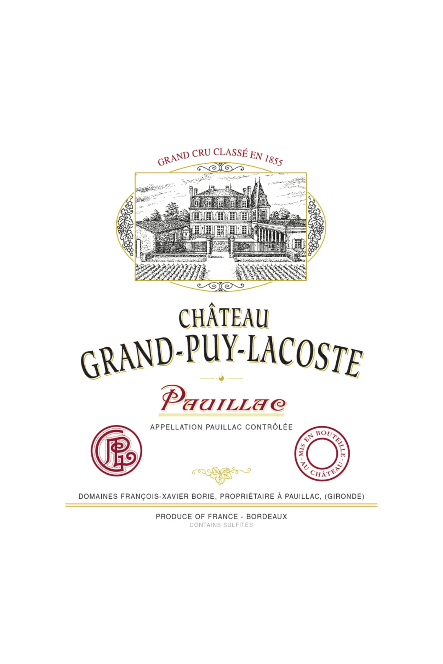 Château Grand Puy Lacoste 1979, Pauillac