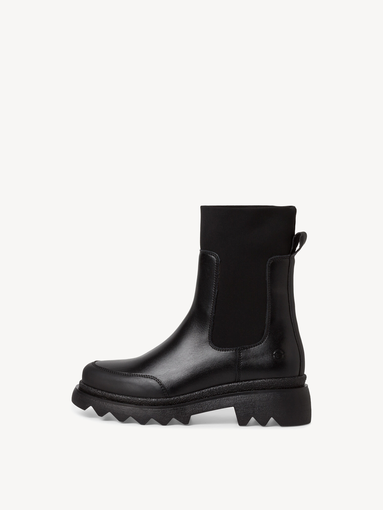 Bottine en cuir - noir
