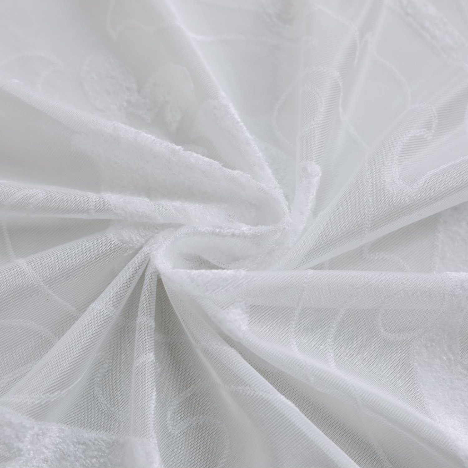 Gardine, HOMEIDEAS, Ösen (2 St), halbtransparent, Polyester, Vintage