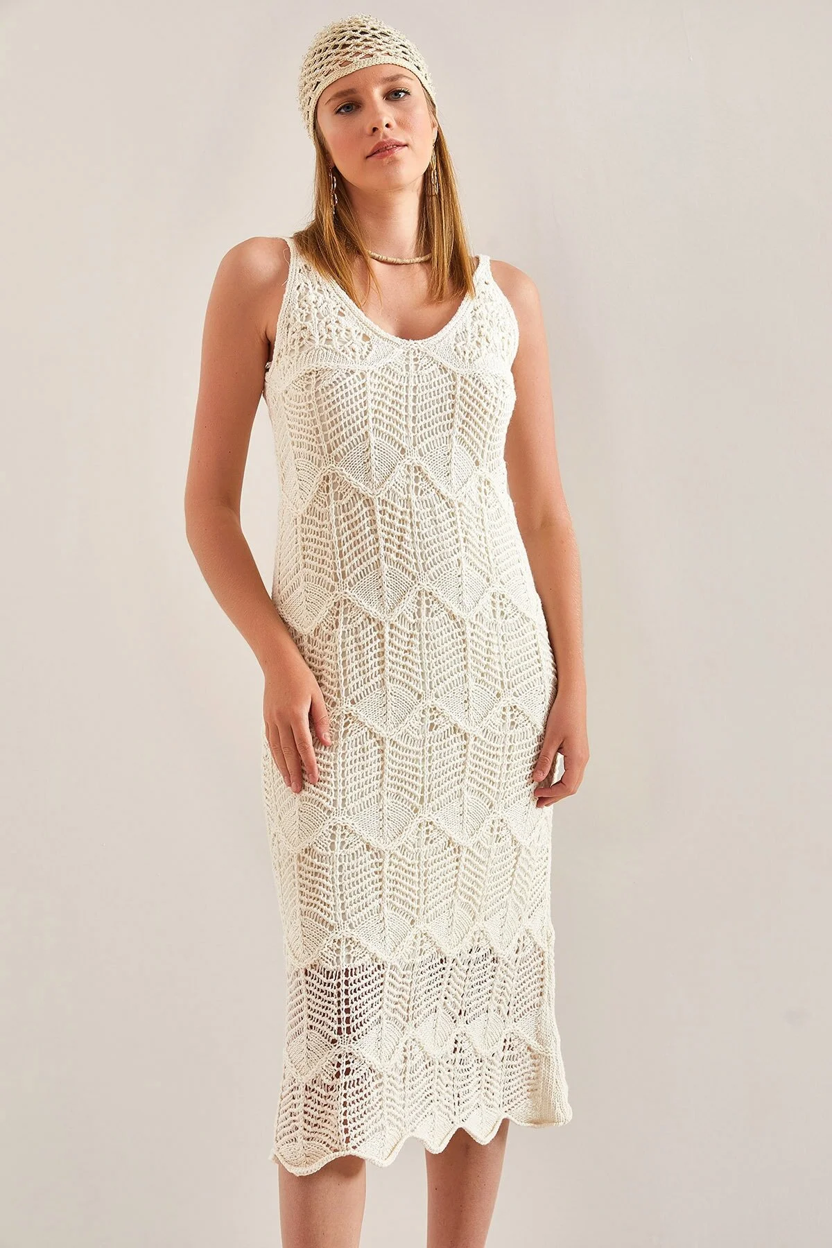 Bianco Lucci  Gemustertes, gefüttertes Damenkleid
