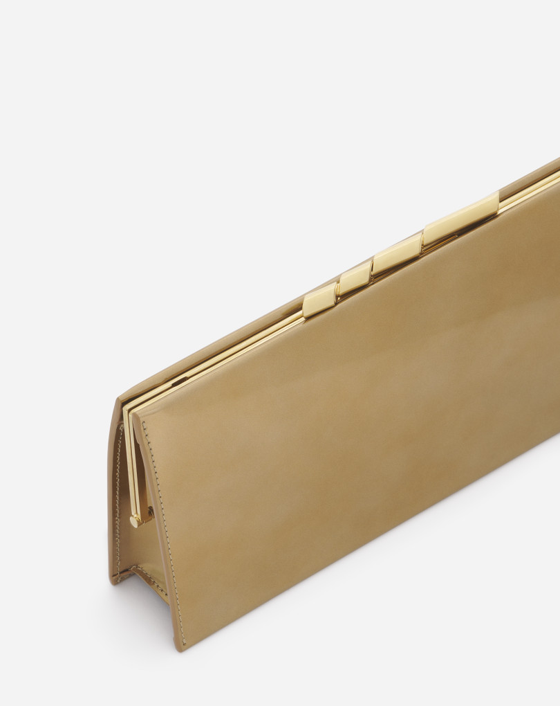 SAC POCHETTE SEQUENCE BY LANVIN EN CUIR MÉTALLISÉ