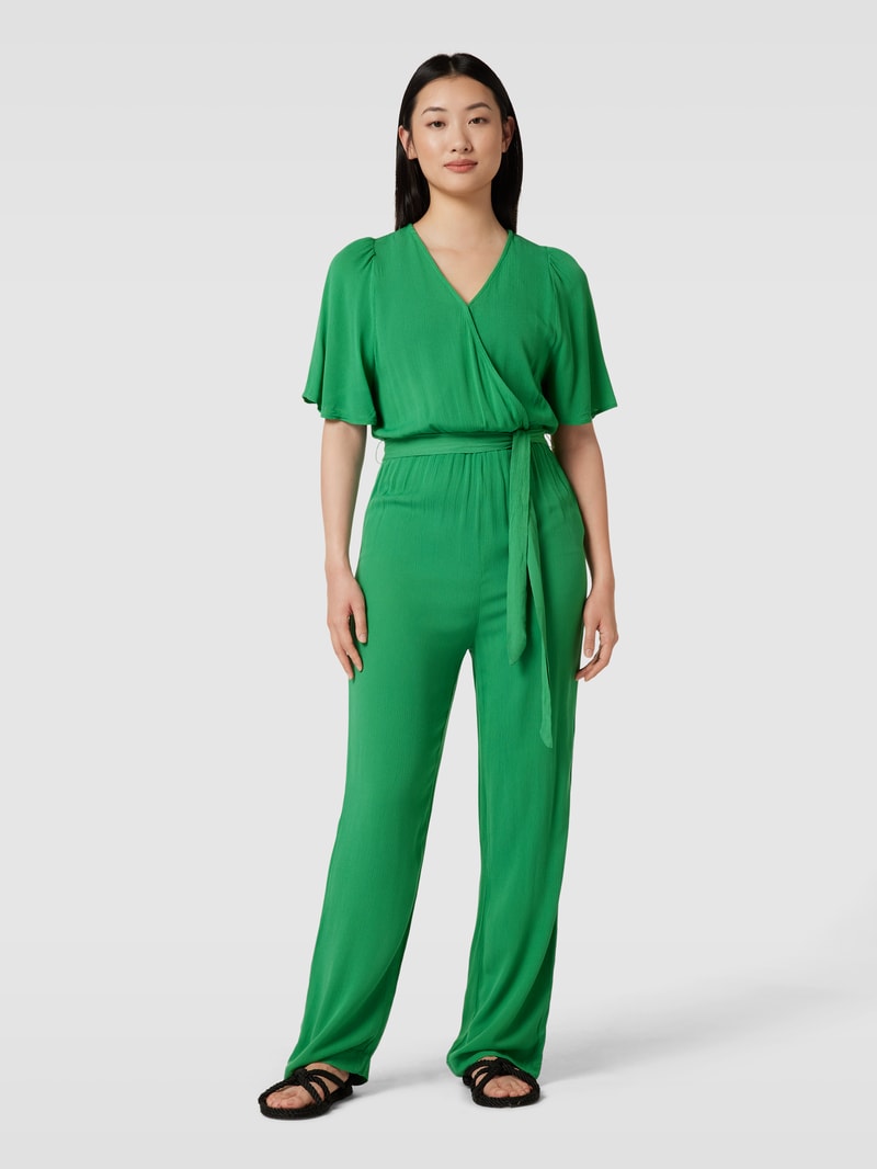Jumpsuit mit V-Ausschnitt Modell 'Marrakech' in grün