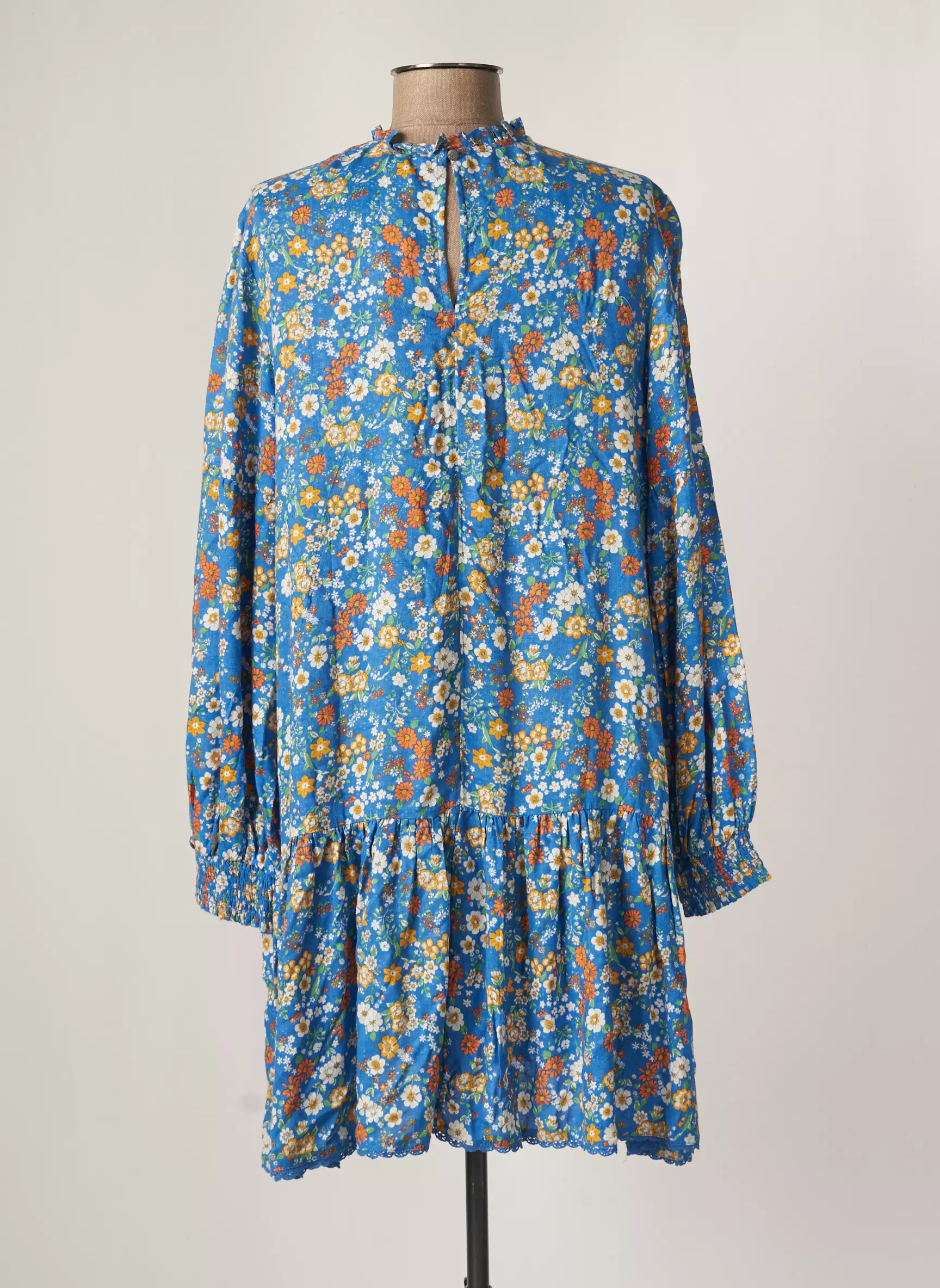 Superdry Robes Courtes Femme couleur bleu
