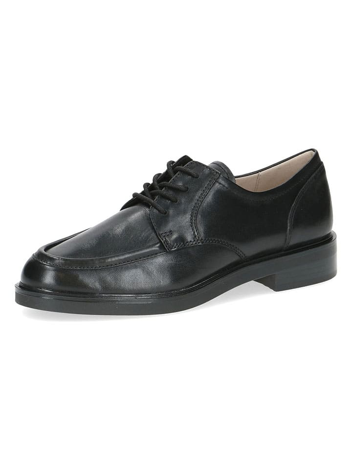 Caprice Leder-Schnürschuhe in Schwarz günstig kaufen