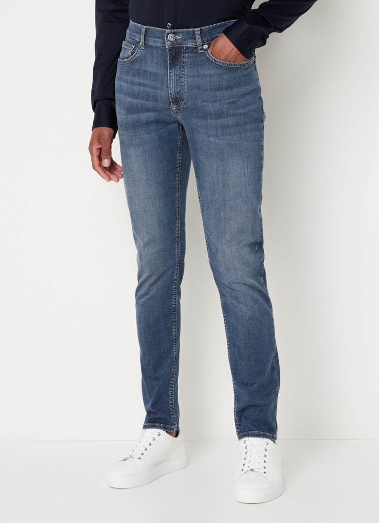 Calça jeans Reiss James slim fit com lavagem escura e elastano.